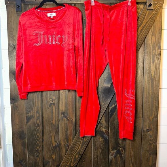 Juicy Couture Velour Sleepwear Lounge Set - Picture 1 of 9